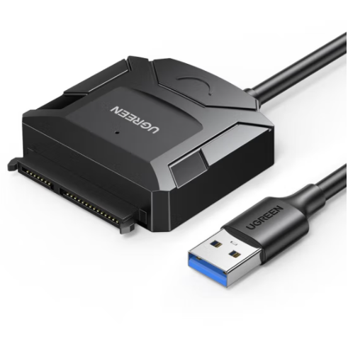 綠聯(lián) USB3.0轉(zhuǎn)SATA轉(zhuǎn)換器 2.5 3.5英寸硬盤轉(zhuǎn)接頭數(shù)據(jù)連接線 筆記本電腦臺式機(jī)易驅(qū)線 USB轉(zhuǎn)SATA 0.5M+12V/2A電源套裝