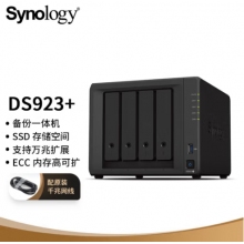 群暉（Synology）DS923+ 雙核心 4盤位 NAS網(wǎng)絡存儲服務器