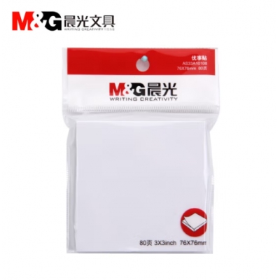 晨光（M&G） 文具辦公日常用品 便條貼便簽紙 優(yōu)事貼 辦公學習記事用便利貼 便簽本 YS-45（3X3 80頁）
