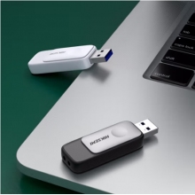 ?？低暎℉IKVISION）128GB USB3.1U盤星云R32銀黑 伸縮接口設(shè)計(jì) 電腦車載投標(biāo)高速優(yōu)盤系統(tǒng)盤