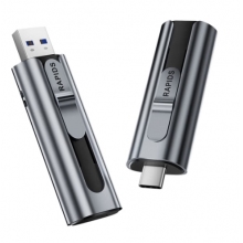 ?？低暎℉IKVISION）128GB type-C USB3.2固態(tài)U盤Rapids S560閃存優(yōu)盤 Iphone15雙接口手機(jī)電腦通用便攜