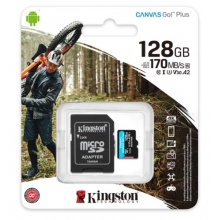 金士頓（Kingston）128GB TF（MicroSD）存儲卡 行車記錄儀 手機內(nèi)存卡 U3 V30 A2 4K 讀速170MB/s兼容手機平板無人機