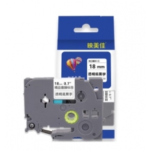 映美佳 標(biāo)簽機(jī)色帶18mm   TZe-141 適用兄弟brother不干膠標(biāo)簽紙PT-P900 700 D450 600 E550W